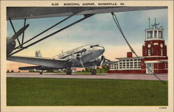 Municipal Airport Postcard