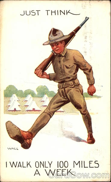 Just Think, I Walk Only 100 Miles a Week Bernhardt Wall