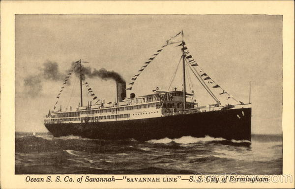 Ocean SS Co. of Savannah - Savannah Line - SS City of Birmingham