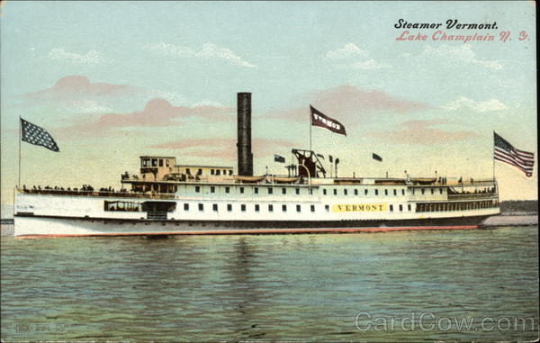 Steamer Vermont, Lake CHamplain NY Steamers