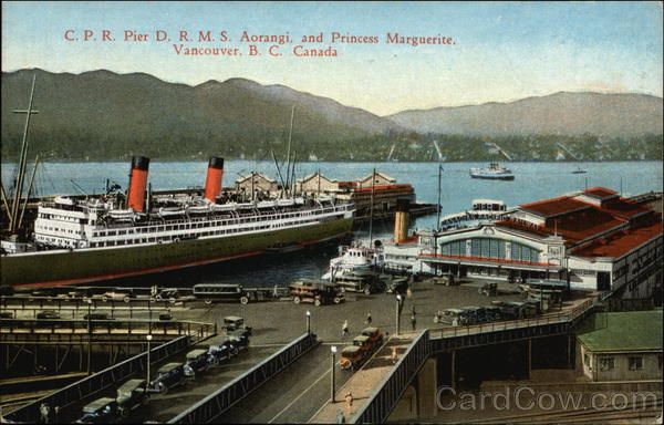 CPR Pier DRMS Aorangi & Princess Marguerite - Vancouver, BC, Canada