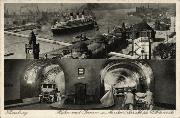 Elbtunnel Hamburg Steinwaerder Germany