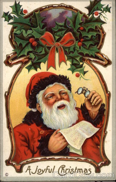 Santa Claus Reading a List