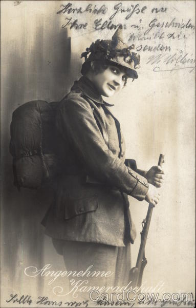 Woman on German Military Uniform Women