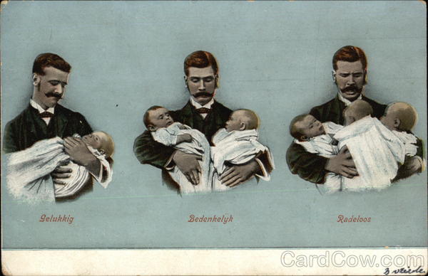 Man with Progression of Babies