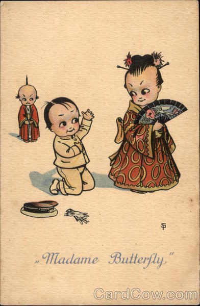 Madame Butterfly - Drawing of Asian Performers