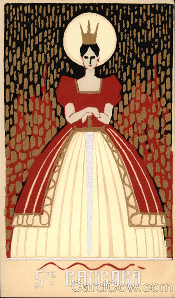 Ste. Barbara Serigraph Religious