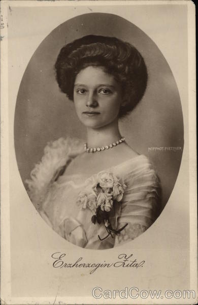 Portrait Photograph of Archduchess Fital Royalty