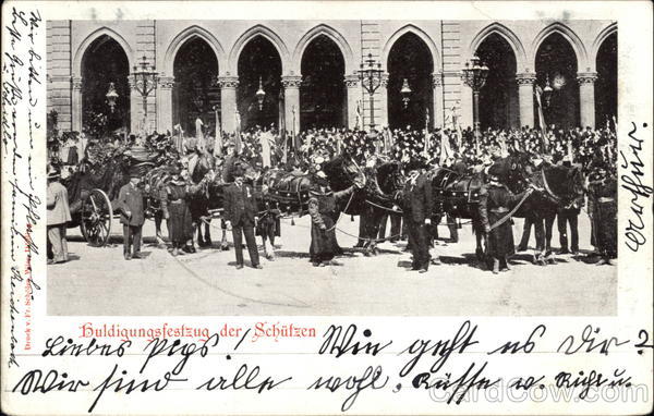 Huldigungsfestzug der Schuetzen Wien / Vienna Austria