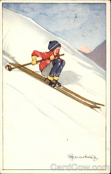 Child on Skis Skiing