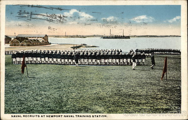 Naval Recruits at Newport Naval Training Station Navy
