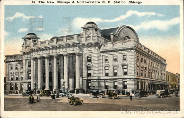The New Chicago & Northwestern R. R. Station, Chicago