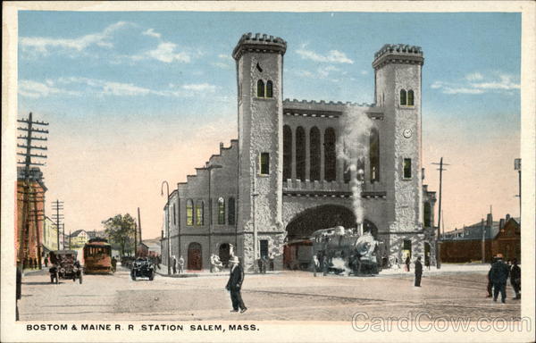 Boston & Maine RR Station - Salem, Mass Depots