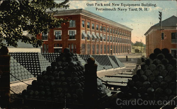 Gun Park and New Equipment Building, Portsmouth Navy Yard, N.H