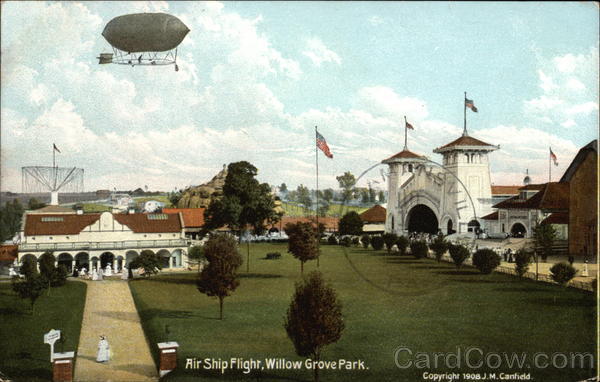 Air Ship Flight over Willow Grove Park Aircraft