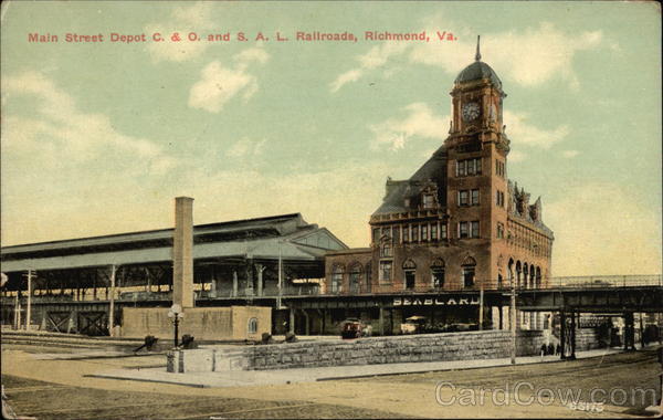 Main Street Depot C & O and SAL Railroads, Richmond, VA