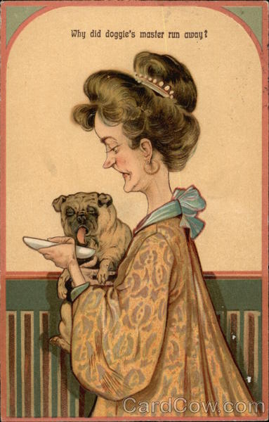 Why did Doggie's Master Run Away? Caricatures