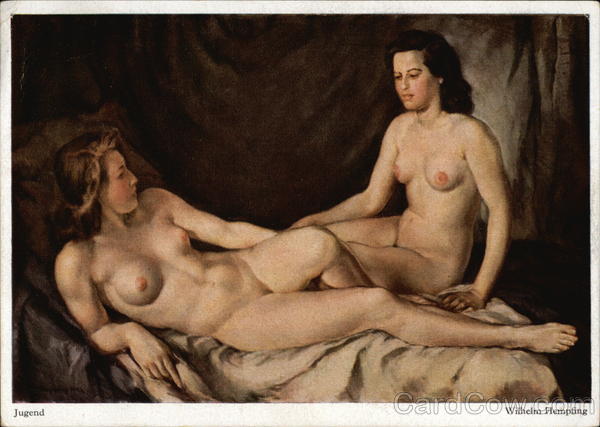 Two Nude Women Risque & Nude