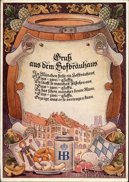 Aufgabeort Hofbräuhaus München Advertising