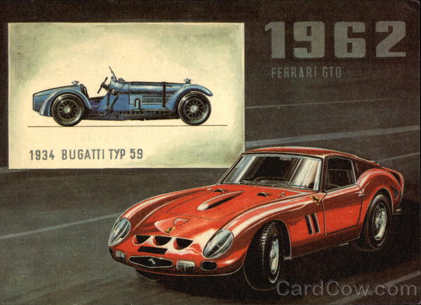 1934 Bugatti TYP 59 and 1962 Ferrari GTO Cars