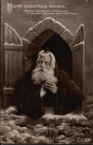 Santa Claus Looking Through Window