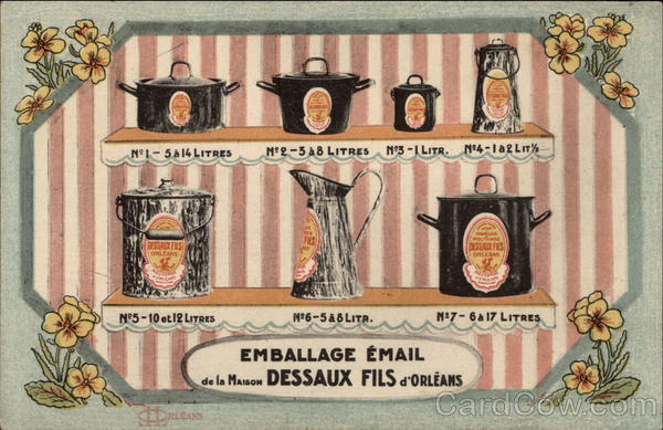 Emballage Email de la Maison Dessaux Fils de'Orleans