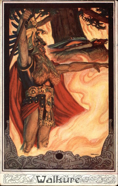Wotan in a scene from Robert Wagner's opera Poster Style