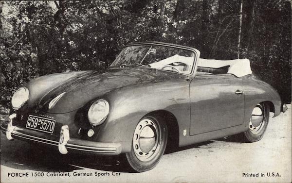 Porsche 1500 Cabriolet, German Sports Car Cars