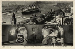 Elbtunnel Hamburg- Steinwaerder Germany Postcard Postcard