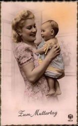 "For Mothers Day" - Mother and Infant Postcard