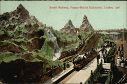 Scenic Railway, Franco-British Exhibition, London, 1908 Postcard