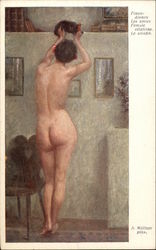 "Female Relations" - Nude Woman Petting a Cat "Female Relations" - Nude Woman Petting a Cat