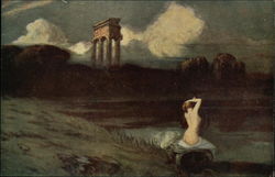 Nude Woman Sitting by a Pond Nude Woman Sitting by a Pond