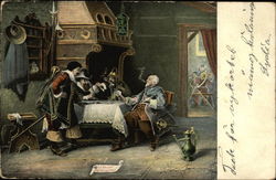 Kartenspieler by Jacob Emmanuel Gaisser Postcard