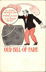 Our Bill of Fare Postcard