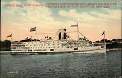 Hudson Navigation Company - "Citizen's Line" and "People's Line" Postcard