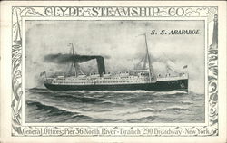 Clyde Steamship Company - SS Arapahoe Postcard