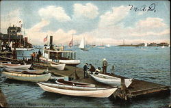 Ferry Landing at Marblehead, Mass Postcard