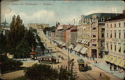 Carl Johans Street  Christiania, Norway Postcard Postcard