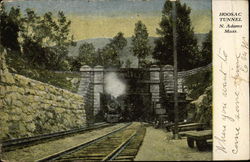 Hoosac Tunnel, N. Adams Mass Trains, Railroad Postcard Postcard