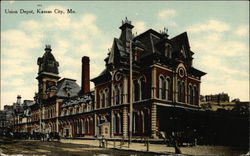 Union Depot, Kansas City, Mo Postcard