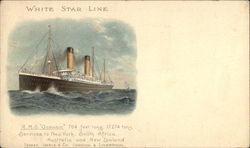 White Star Line - R.M.S. "Oceanic" Cruise Ships Postcard Postcard