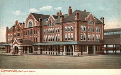 Railroad Station in Concord, New Hampshire Postcard