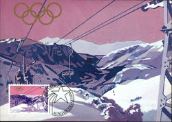 1979 Winter Olympics Maximum Cards Postcard Postcard