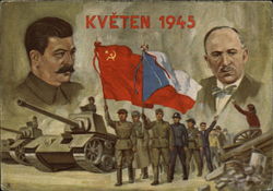 Kveten 1945 Soviet Union Russia Postcard Postcard