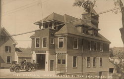 Fire Station Manchester, MA Postcard Postcard