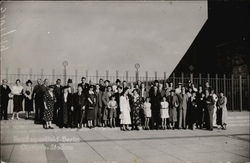 1938 Olympics - Group of People Berlin, Germany Postcard Postcard