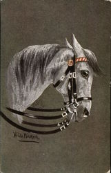 Painting of Grey Horse Painting of Grey Horse