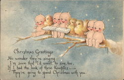 Kewpie Christmas Greetings Postcard Postcard