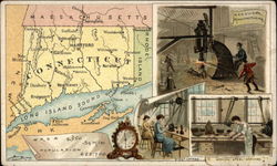 Arbuckles' Coffee Collector's Card, Connecticut Trade Card
